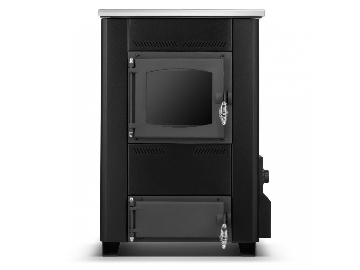 Termomont Sporák / kotel s varnou deskou a výměníkem TEMY ES 15 kW - černý