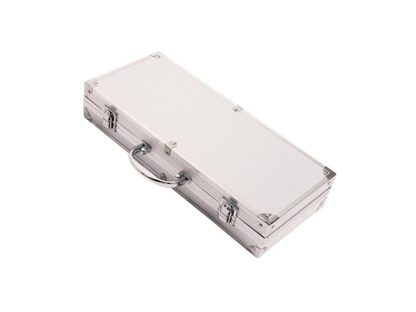 7 darabos rozsdamentes acél grillező szerszámkészlet tokban Riwall PRO RBBQ 7S SET