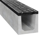 Betónový žľab s liatinovou mrežou Gutta D400