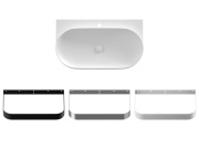 Ravak Umyvadlo Yard 80, s otvorem pro baterii, bez přepadu, Deepsea Blue