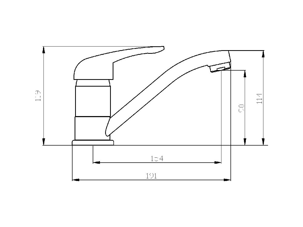Novaservis Umyvadlová/Dřezová baterie Titania Hit, chrom, stojánková, bez výpusti,  95596,0