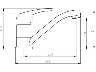 Vodovodní baterie – Novaservis Umyvadlová/Dřezová baterie Titania Hit, chrom, stojánková, bez výpusti, 95596,0