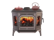 Kawmet Litinová krbová kamna P7 PB s varnými plotnami - 10,5 kW ECO + příslušenství