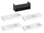 Ravak SD Lite 120 skříňka pod umyvadlo černá matná