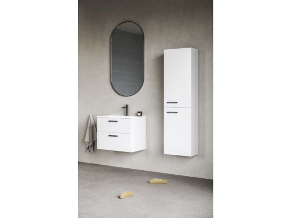 Ravak SB Chrome II 39 L, biela, úchytka 152 mm, čierna