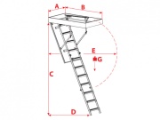 Půdní schody Scobax Mini Insulation Extreme