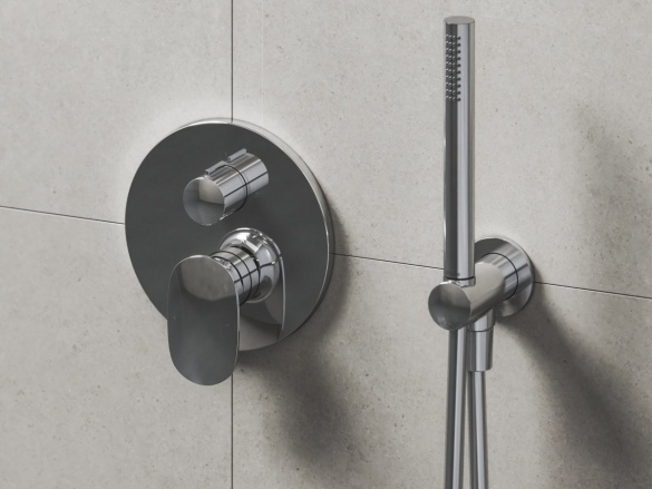 Ravak SG 090.20BLM Sprchový podomietkový set, čierna matná