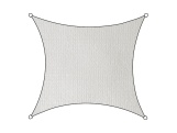 Stínící plachta ISEO čtvercová bílá 3,6x3,6m