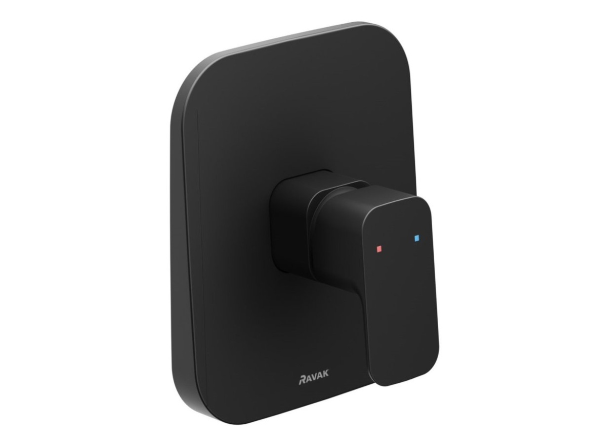 Ravak TD F 066.20BL.O1.RB070 Podomítková baterie 1-cestná bez tělesa, černá