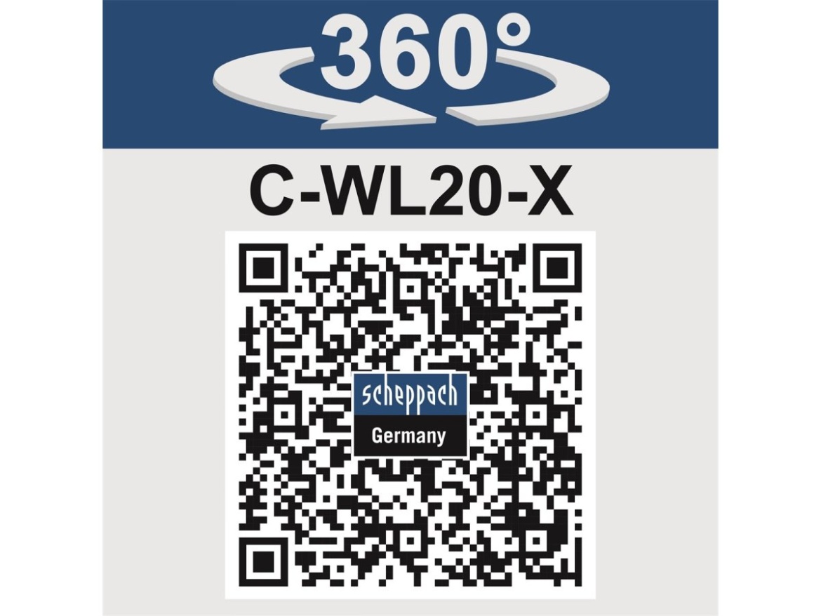 20 V IXES aku pracovné svietidlo (bez batérie a nabíjačky) Scheppach C-WL20-X