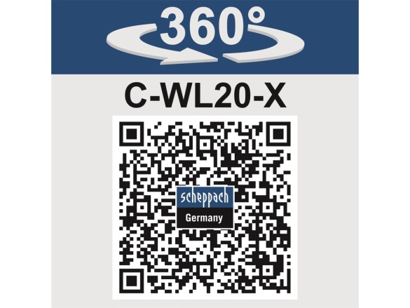 20 V-os IXES akkus munkalámpa (akkumulátor és töltő nélkül) Scheppach C-WL20-X