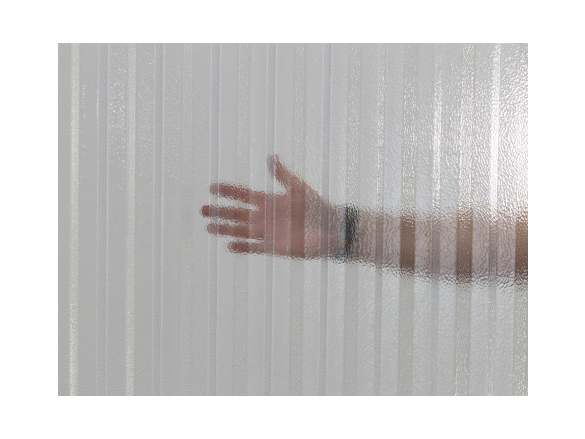 Covernit Trapézový polykarbonát čirý s hrubou strukturou