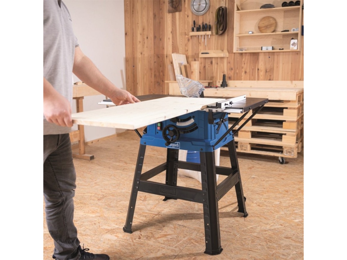 Stolová pila + kotouč pro jemné řezy 48z Scheppach HS 254