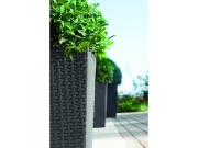 Keter Květináč Rattan Planter S - hnědý