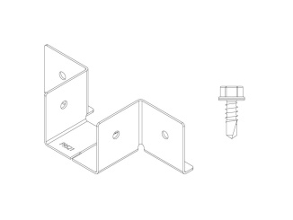 Zahrada –  Deceuninck Nerezové T-spony P9468 (set 10 ks + šrouby 40 ks)