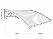 Vchodová strieška Scobax Catania