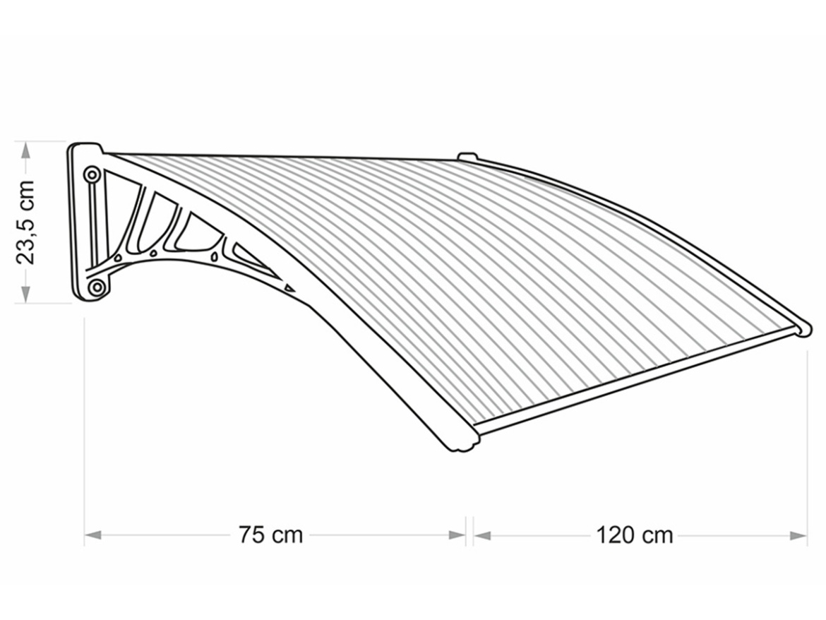 Vchodová stříška Scobax Catania