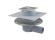 Alcadrain Podlahová vpusť 105 x 105 mm, mřížka nerez, boční odtok d 50 mm,  APV1324