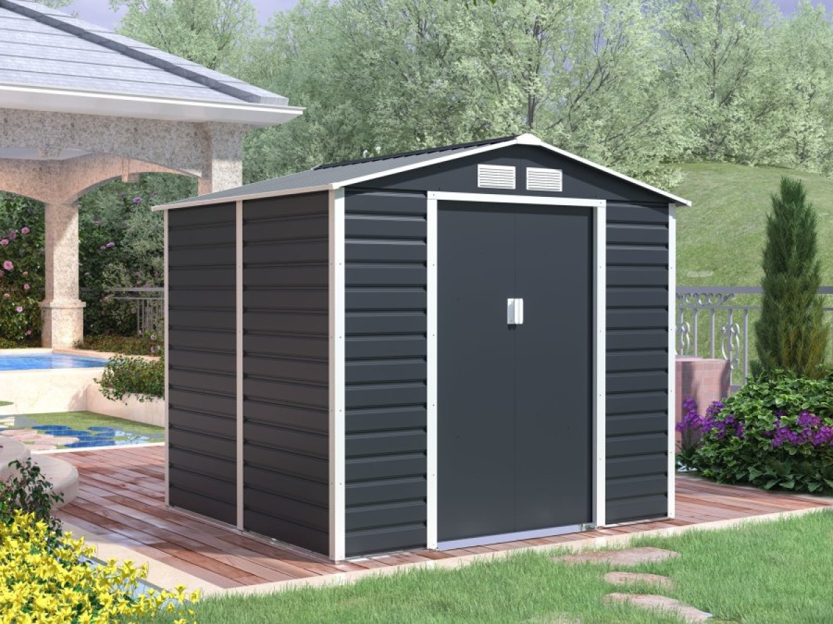 G21 Zahradní domek  GAH 407 - 213 x 191 cm, antracitový