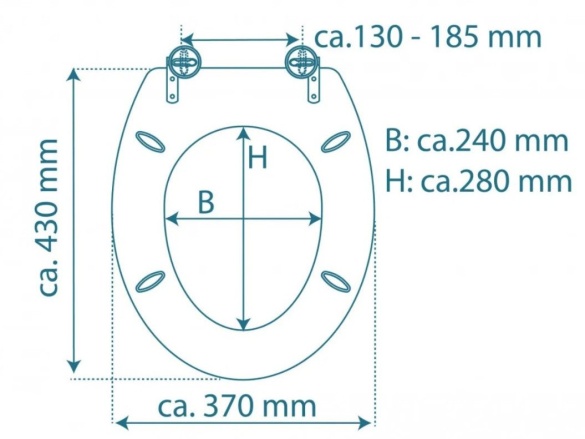 WC sedátka, záchodová prkna Schütte BLACK STONE | MDF HG, Soft Close