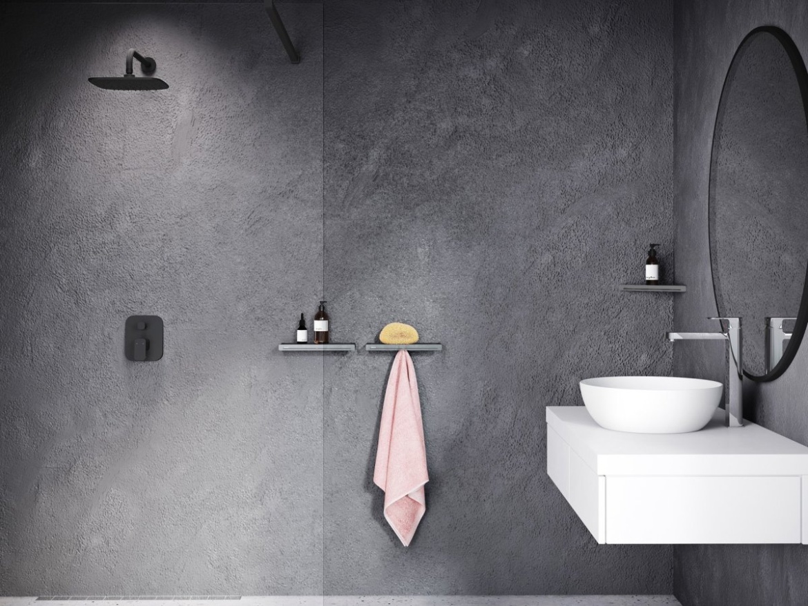 Ravak Polička Slim C, satin/chrom