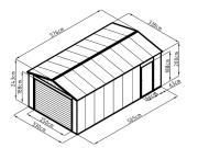 Plechová garáž G21 Portland