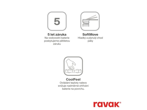 Ravak CR II 032.20BL Sprchová nástenná batéria bez sprchového setu, čierna