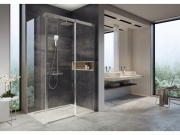 Ravak MSDPS 120x80 L, biela+transparent