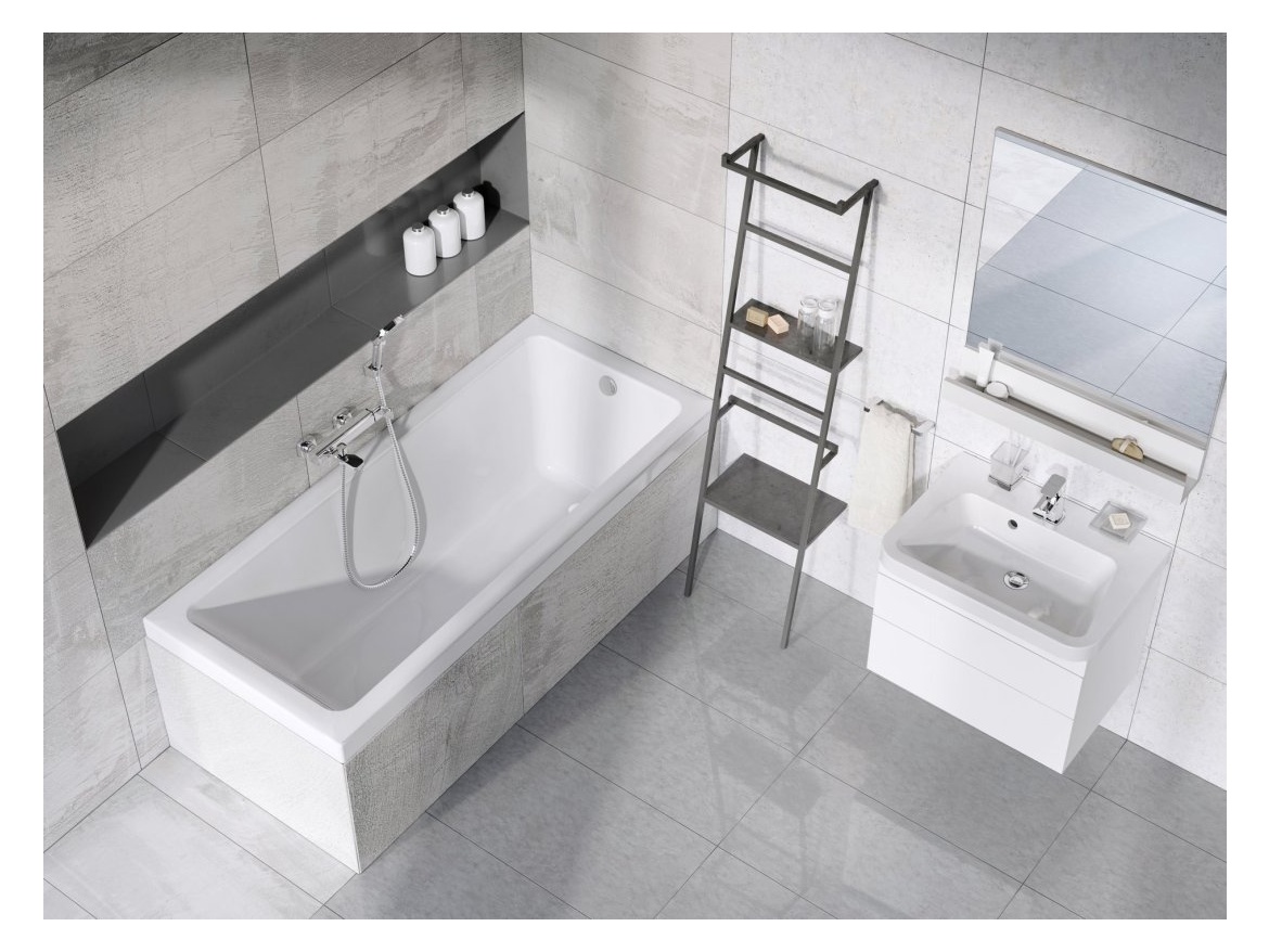 Ravak TD 022.00CR Vanová nástěnná baterie bez sprchového setu, chrom