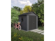 Műanyag kerti ház Keter Zahradní domek  Newton Plus wide 7x7,5 šedý, s podlahou