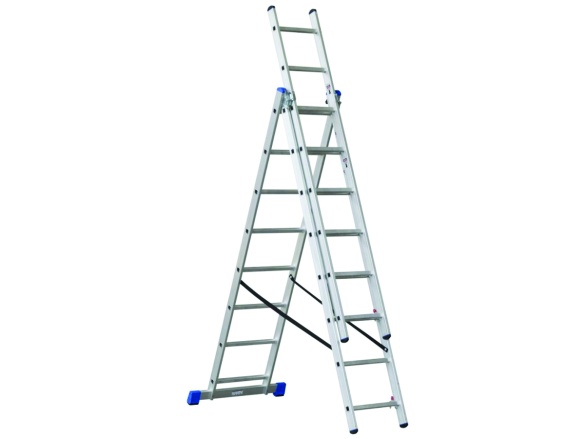 Žebřík třídílný 5,1m 3x8 G21 Štafle Triplex