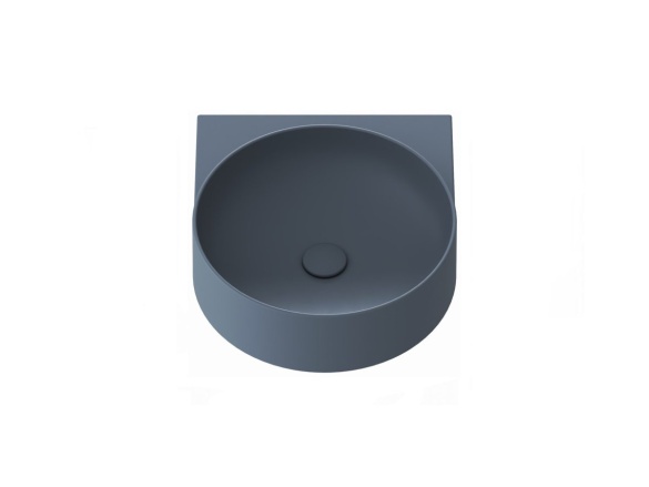 Ravak Umývadlo Yard 40, bez otvoru pre batériu, bez prepadu, Smoke Grey