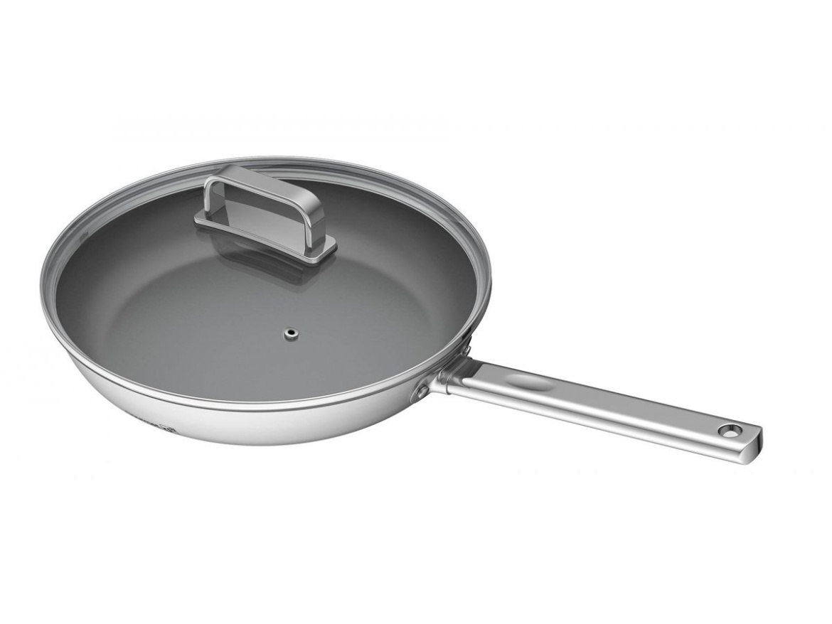 G21 Pánev  Gourmet Magic 28 cm s poklicí, nerez