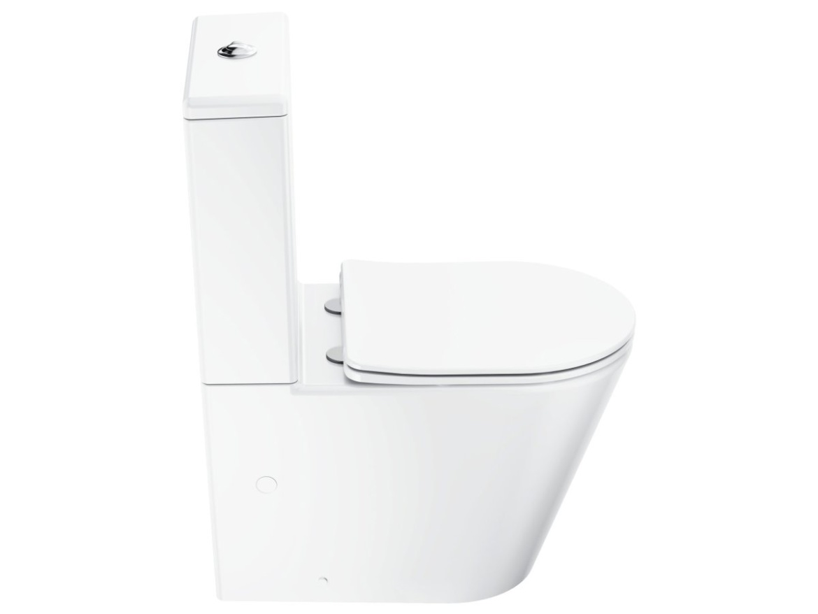 Ravak WC kombi Elegant RimOff set, vario odpad, bílá