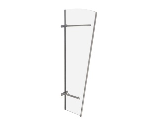 Guttavordach PT/L akril –  Guttavordach boční stěna PT/L akryl stříbrná / bílá 167 x 62 cm