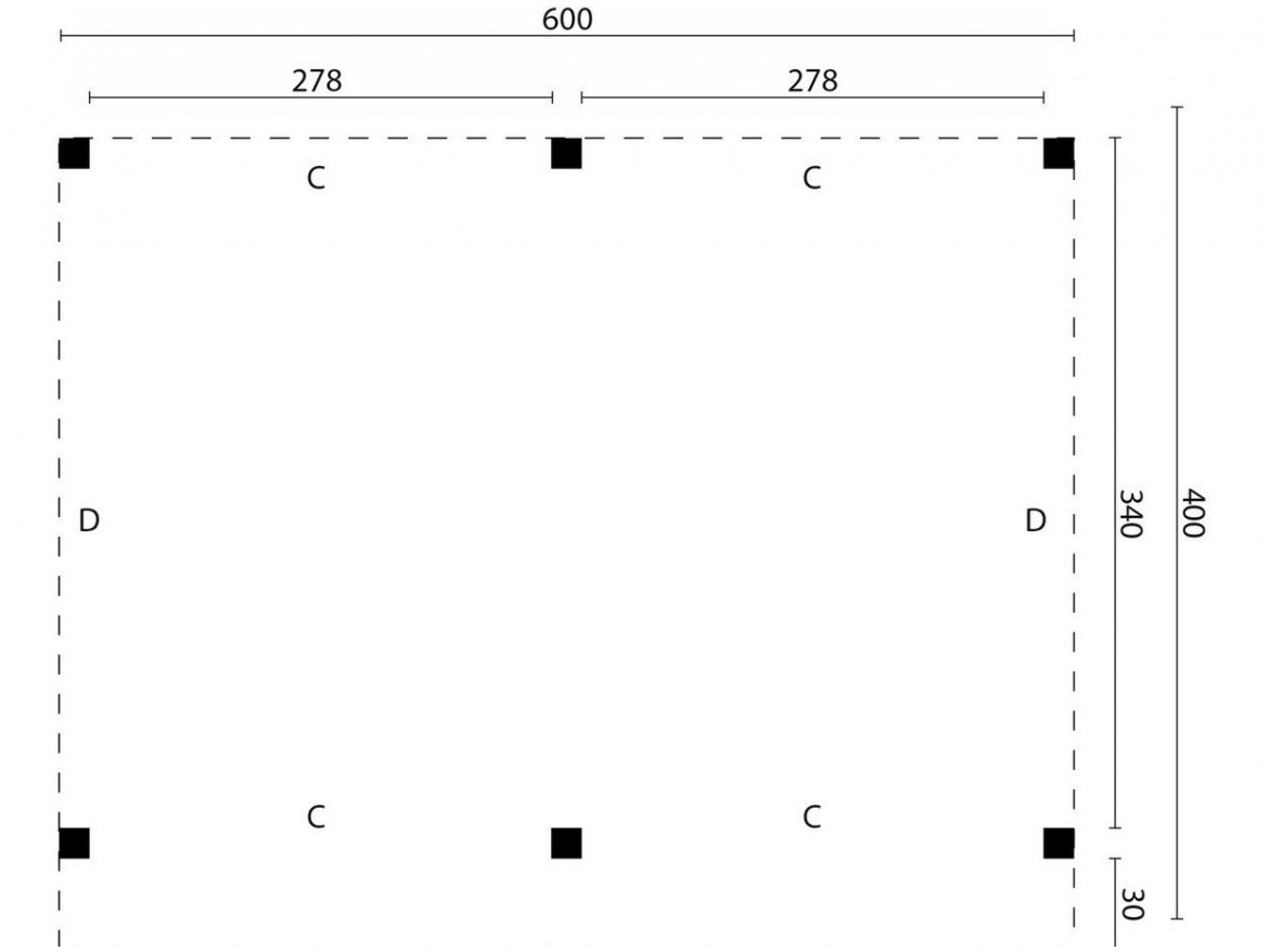 Tuindeco Black Rijssen DIY 600 x 400 cm