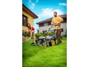 Multifunkční travní sekačka 4 v 1 s benzinovým motorem a pojezdem Riwall PRO RPM 5135