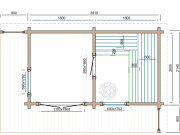 Sauna Tuindeco Inari 70