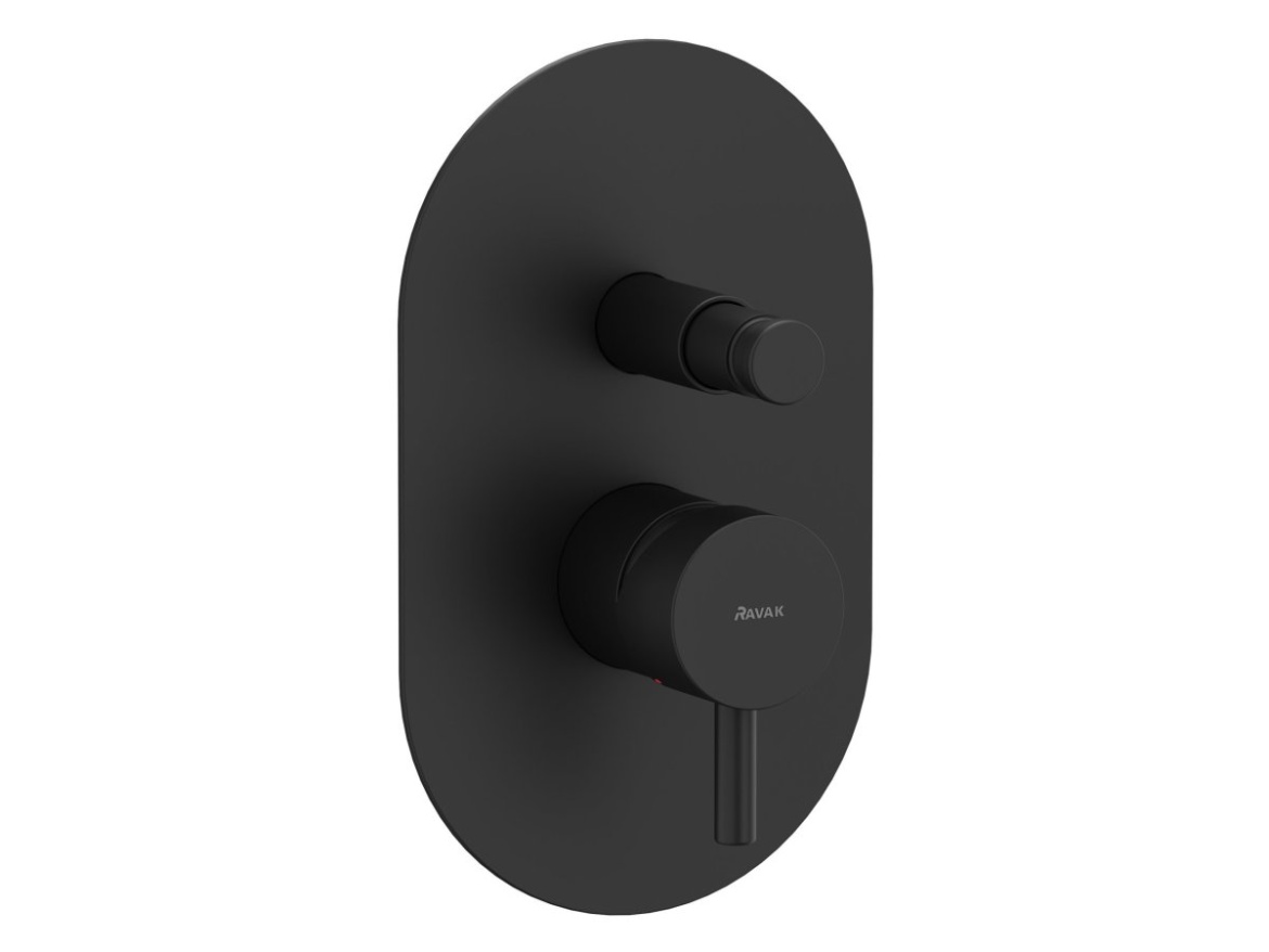 Ravak ES 061.20GB.O2 Podomítková baterie 2-cestná s tělesem, grafit kartáčovaný