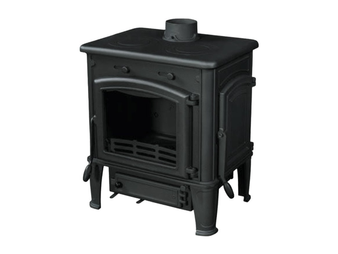 Liatinové krbové kachle s varnými platňami a externým prívodom Ferguss Short L 10,8 kW