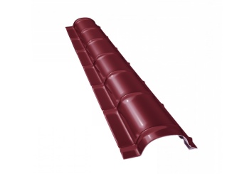 Hrebenáče –  Bilka Veľký polkruhový hrebenáč RAL 3009 | červená, 2000 x 290 mm