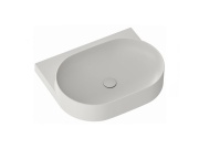 Ravak Umývadlo Yard 60, s otvorom pre batériu, bez prepadu, čierna matná