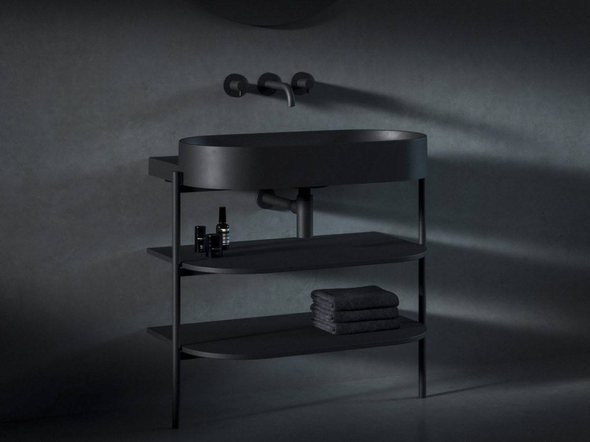 Ravak Umývadlo Yard 80, s otvorom pre batériu, bez prepadu, biela matná