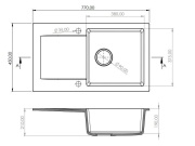 Kuchyňské dřezy Granisil Fabero 770.0