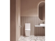 Ravak WC kombi Elegant RimOff set, vario odpad, biela