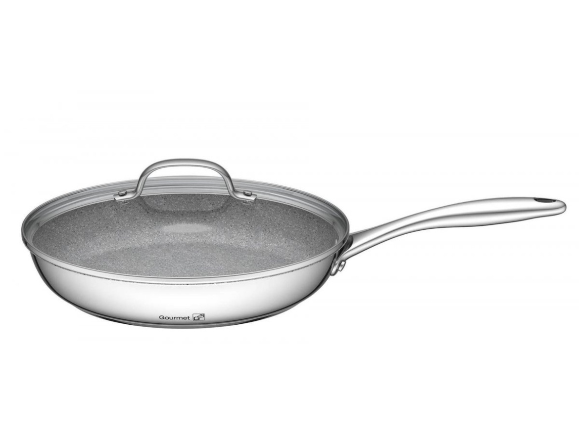 G21 Sada nádobí  Gourmet Miracle s cedníkem, 4 díly, nerez/greblon