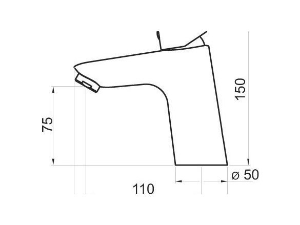 Novaservis Umyvadlová baterie Titania, chrom, stojánková, bez výpustě,  90301/1,0