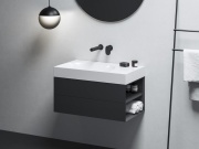 Ravak Umývadlo Lite 80/60 L, bez otvoru pre batériu, bez prepadu