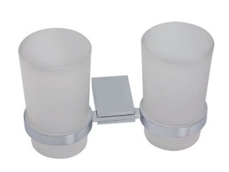 Koupelna a WC – Novaservis Držák skleniček a kartáčků dvojitý Metalia 9, sklo/chrom, , 0957,0