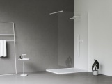 Ravak Walk-In Wall Set 90, biela matná+transparent